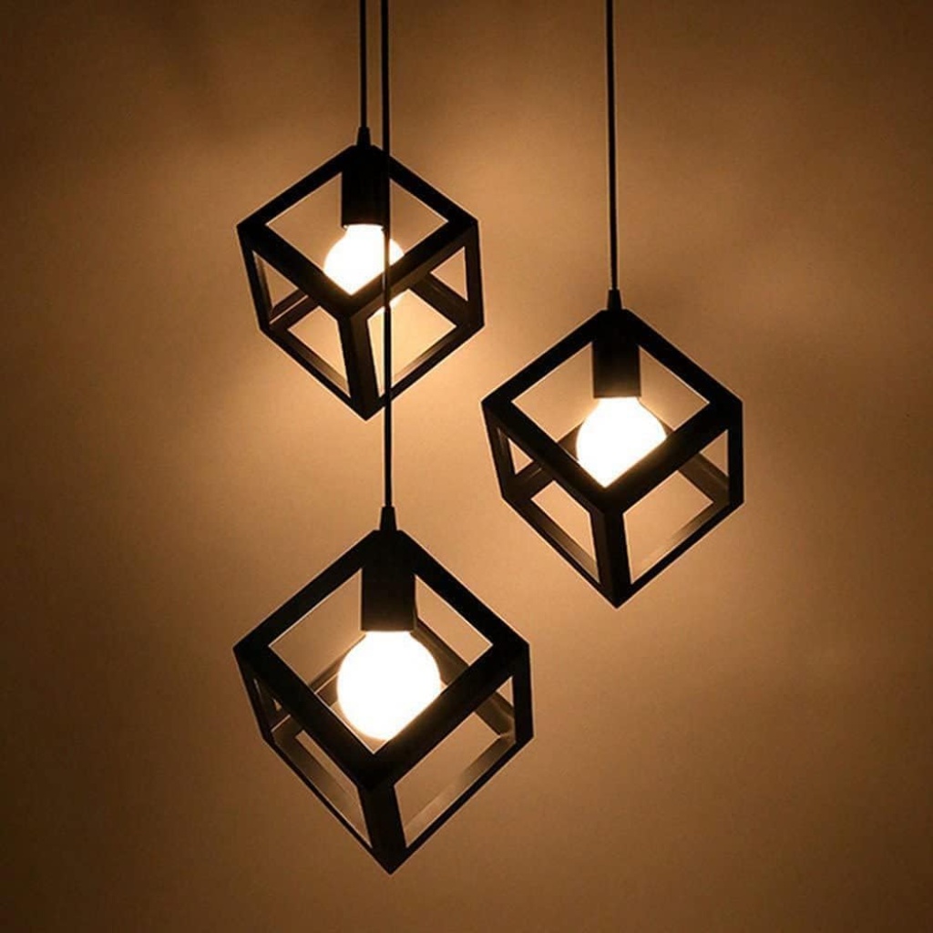 3-Light Round Cluster Chandelier FazNova Iron Chandelier | Rustic & Durable Lighting for Elegant Interiors