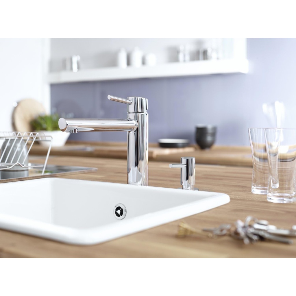 Grohe 40535000 Cosmopolitan Soap Dispenser Single Lever Sink Mixer | Sleek & Durable Faucet for Kitchens & Bathrooms