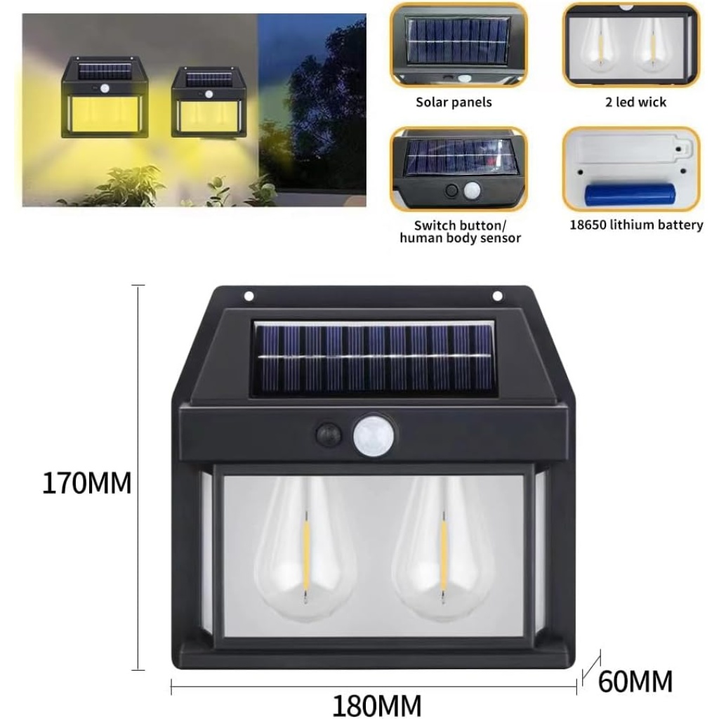 DualCore Warm Light Wall Lamp FazNova Lighting | Energy-Efficient & Long-Lasting Illumination
