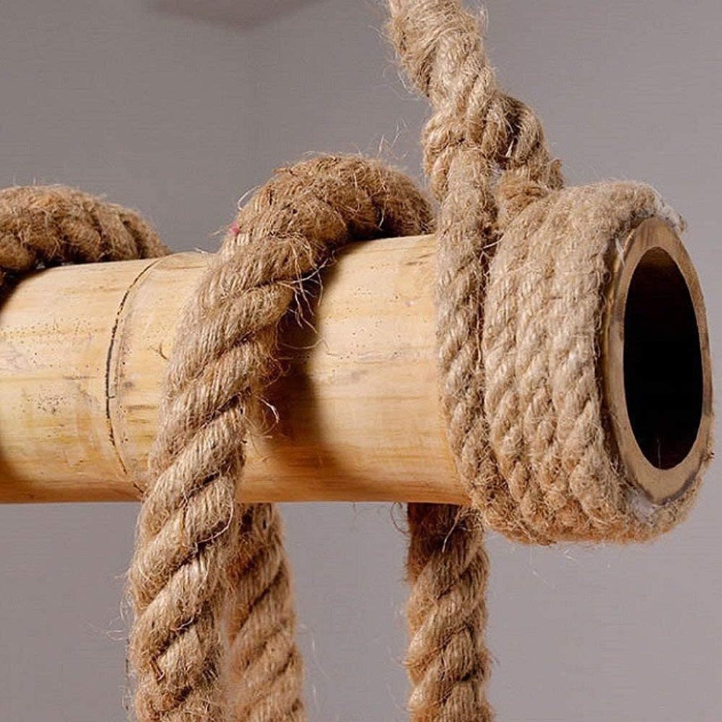 FazNova Hemp Rope Chandelier| Rustic & Eco-Friendly Lighting for Unique Interiors