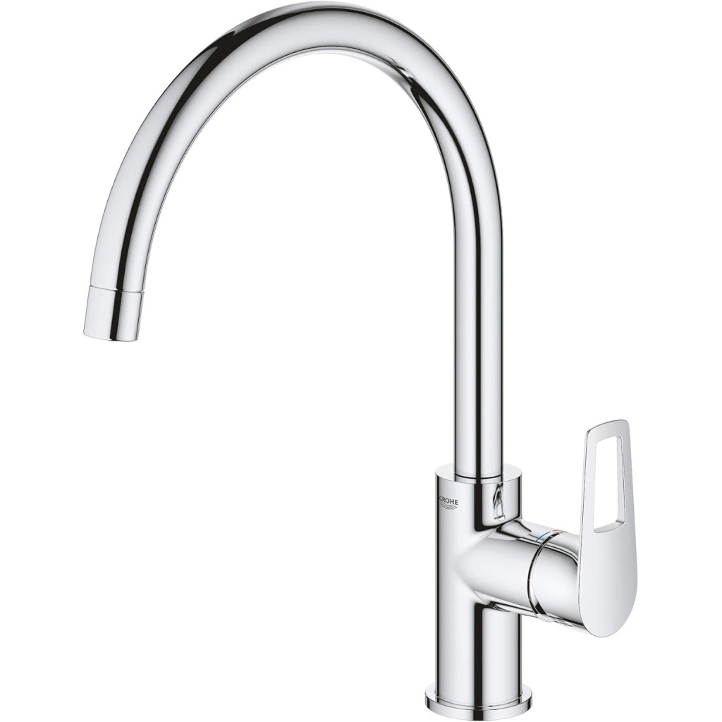 GROHE BauEdge BauLoop BauFlow 31368001 | FazNova Sleek & Durable Faucet for Kitchens & Bathrooms