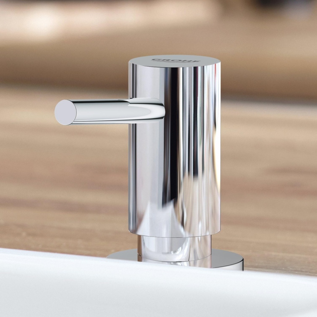 Grohe 40535000 Cosmopolitan Soap Dispenser Single Lever Sink Mixer | Sleek & Durable Faucet for Kitchens & Bathrooms