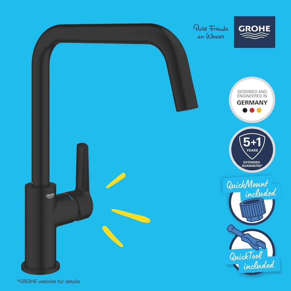GROHE Start QuickFix Single-Lever Kitchen Sink Mixer Tap