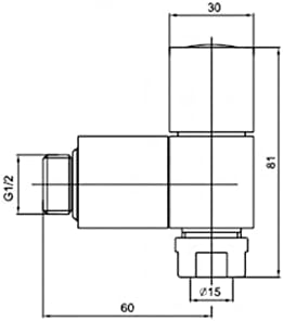 Milano Square Angle Valve | Single Lever Sink Mixer | Sleek & Durable Faucet for Kitchens & Bathrooms