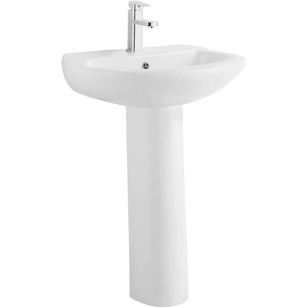 Milano Wash Basin With Pedestal Modern Wash Basin | Stylish & Durable Design for Bathrooms