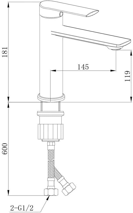 Single Lever Sink Mixer | Sleek & Durable Faucet for Kitchens & Bathrooms