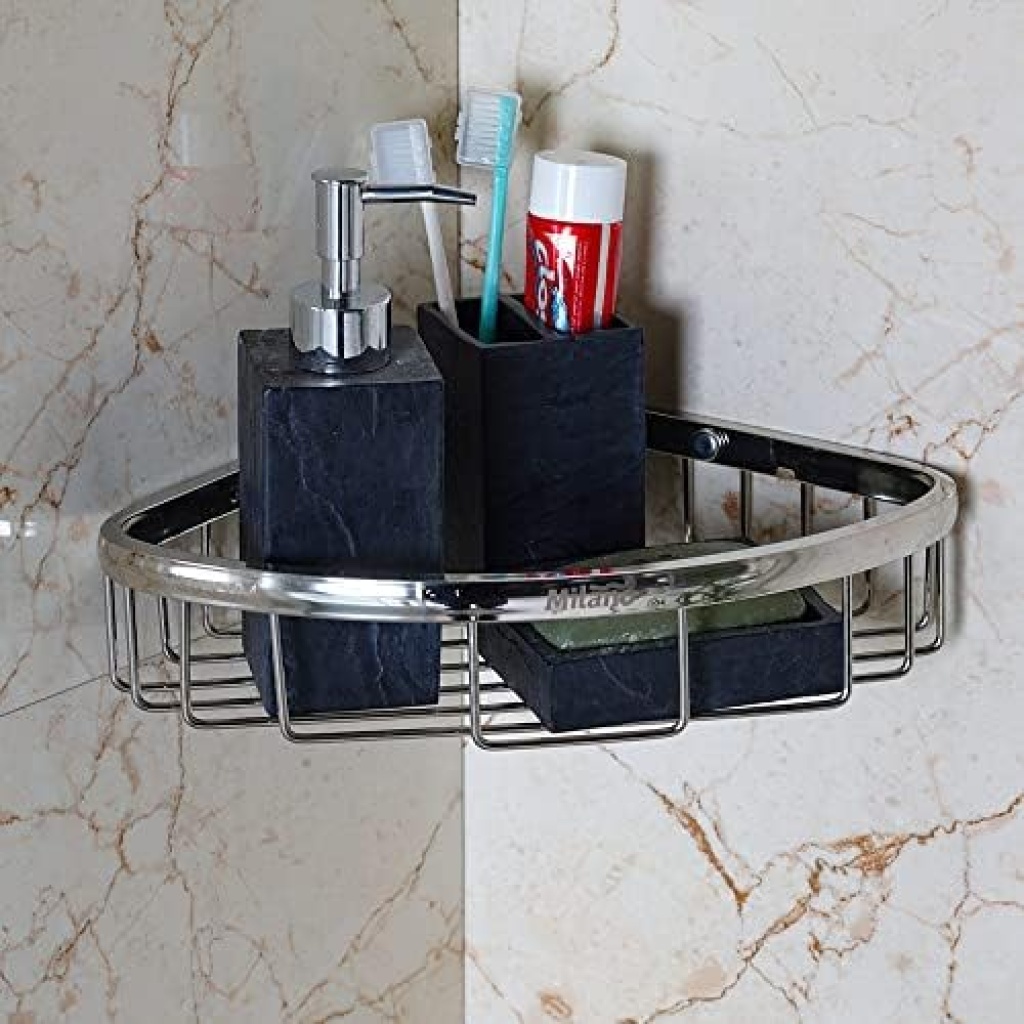 Steel Corner Shower Basket