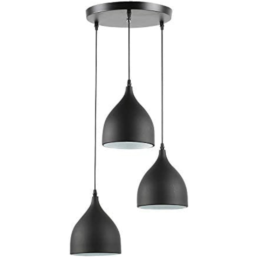 Industrial 3-Light Pendant |FazNova Ceiling Chandelier | Elegant & Modern Lighting for Sophisticated Interiors