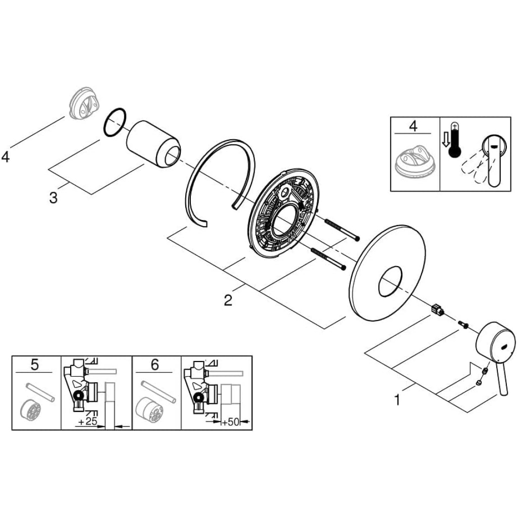 Grohe Concetto Single-Lever Shower Mixer | 19345001