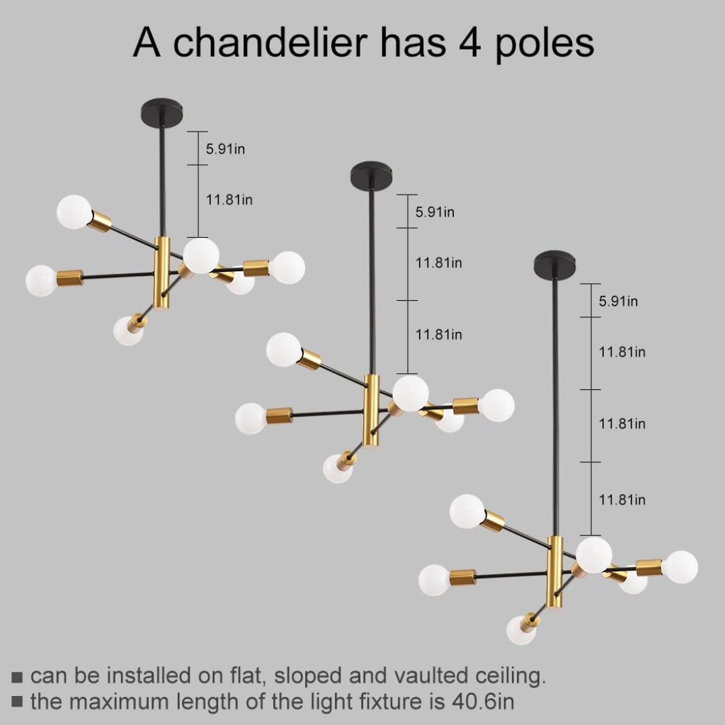 Traditional Country Style Chandelier | FazNova Ceiling Chandelier | Elegant & Modern Lighting for Sophisticated Interiors