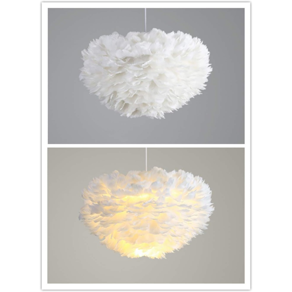 Feather Pendant Light 30CM | FazNova Ceiling Chandelier | Elegant & Modern Lighting for Sophisticated Interiors
