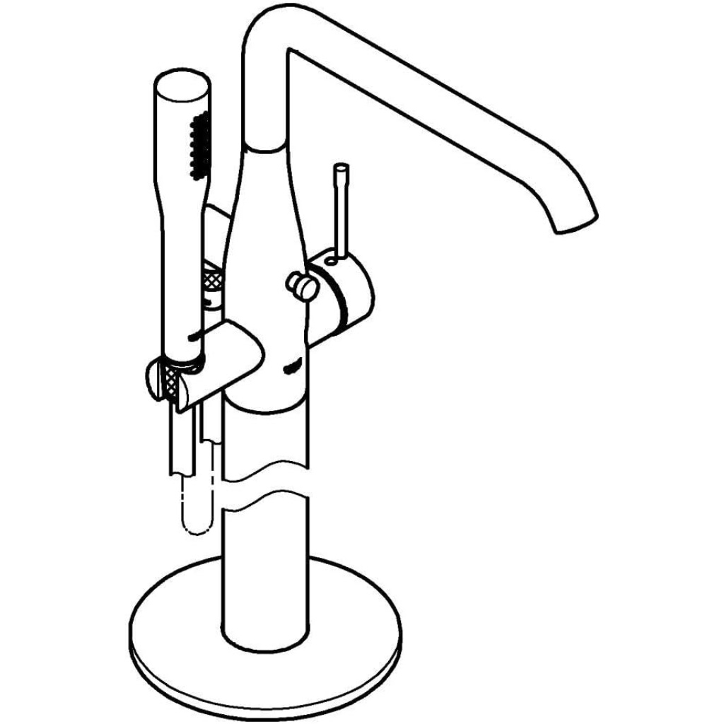 GROHE Essence Floor Mounted Bath Mixer | Modern Luxury Design