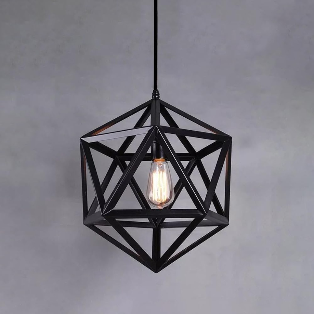 V.MAX E27 Pendant Light | FazNova Iron Chandelier | Rustic & Durable Lighting for Elegant Interiors