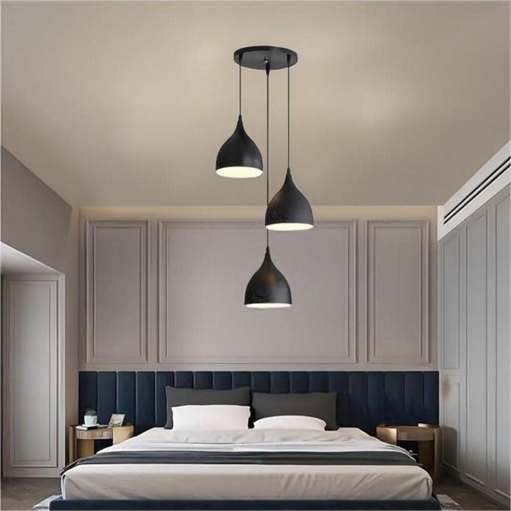Industrial 3-Light Pendant |FazNova Ceiling Chandelier | Elegant & Modern Lighting for Sophisticated Interiors
