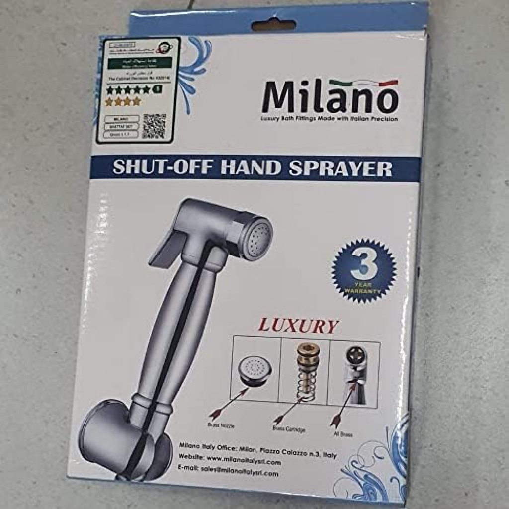 Milano Luxury Brass Shattaf Set | | Premium Handheld Bidet for Hygiene & Comfort