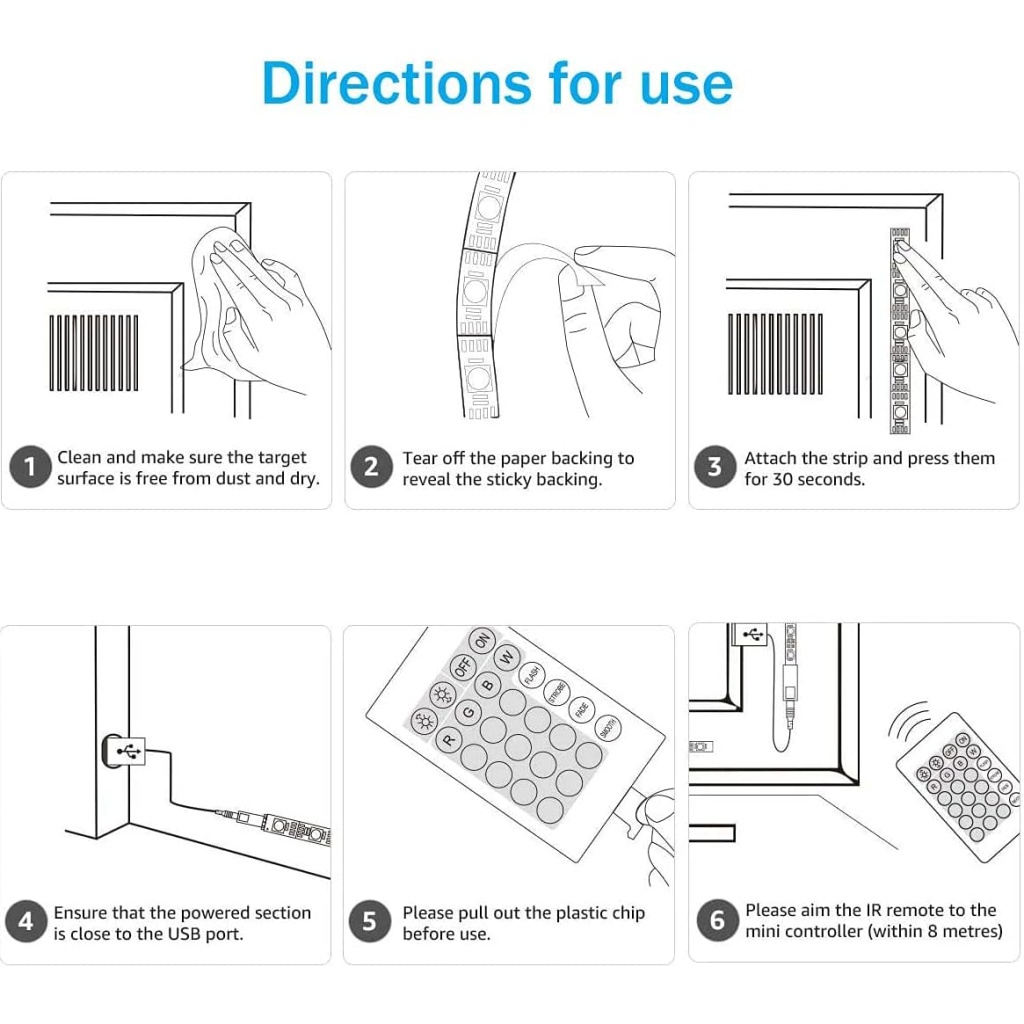 LED Strip Light Kit | LED Wall Light | Modern & Energy-Efficient Lighting for Indoor & Outdoor Spaces