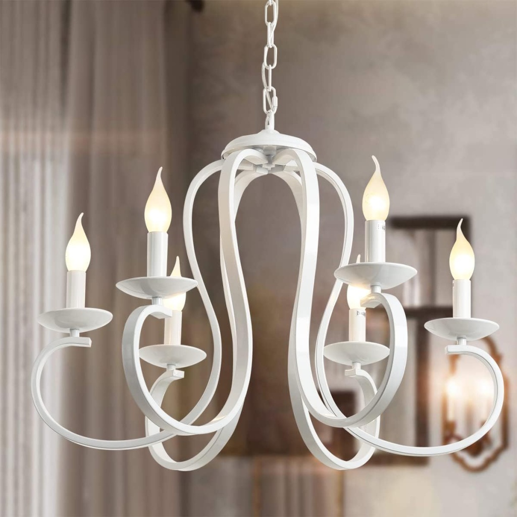 Garwarm Sputnik White Chandelier | FazNova Ceiling Chandelier | Elegant & Modern Lighting for Sophisticated Interiors
