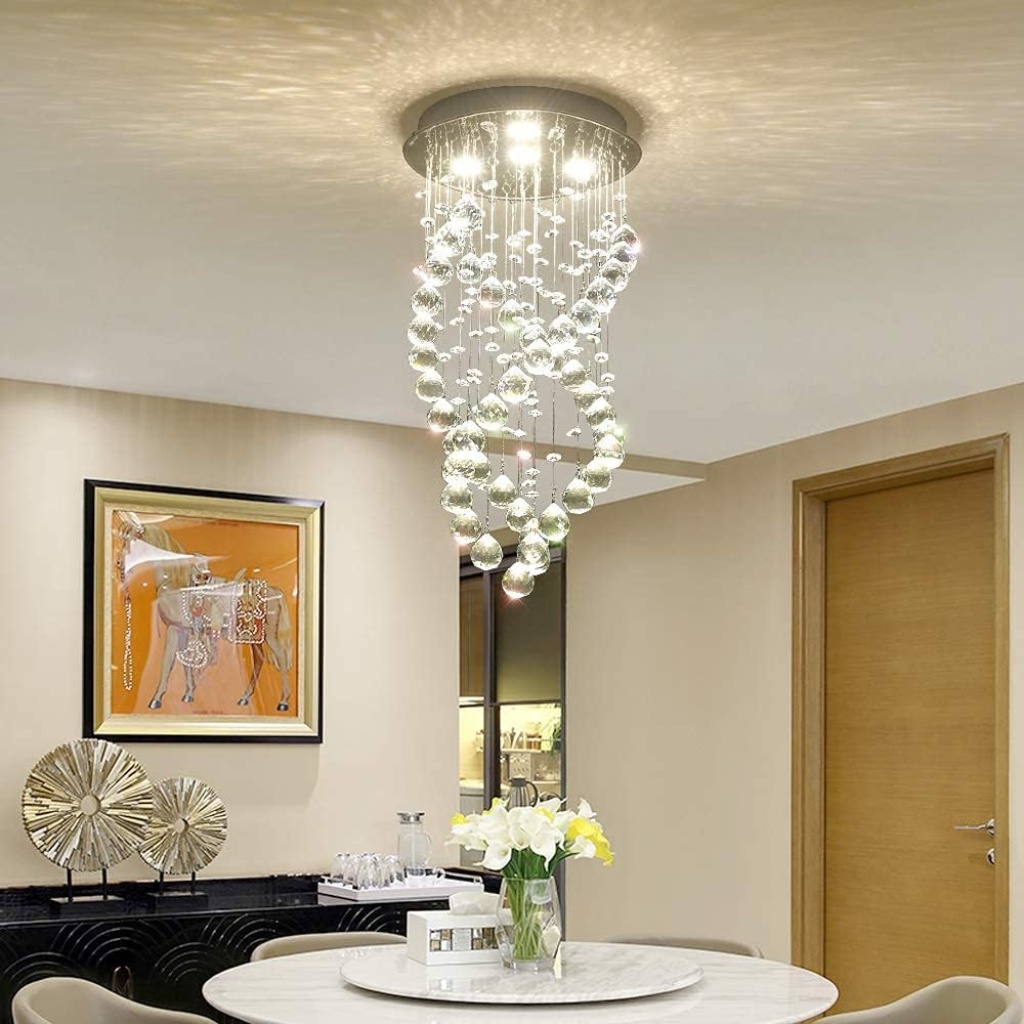 Modern K9 Raindrop Crystal | FazNova Ceiling Chandelier | Elegant & Modern Lighting for Sophisticated Interiors