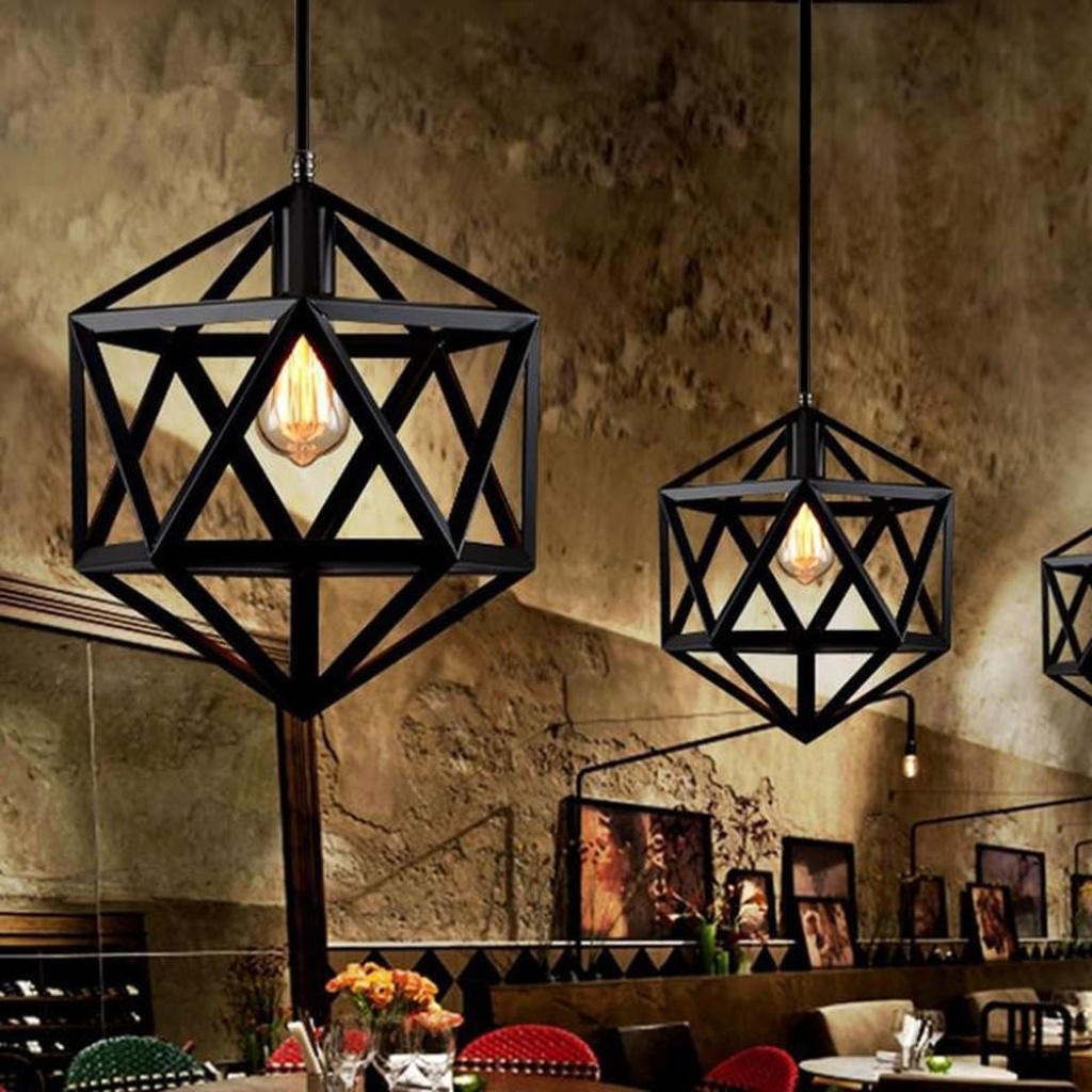 V.MAX E27 Pendant Light | FazNova Iron Chandelier | Rustic & Durable Lighting for Elegant Interiors