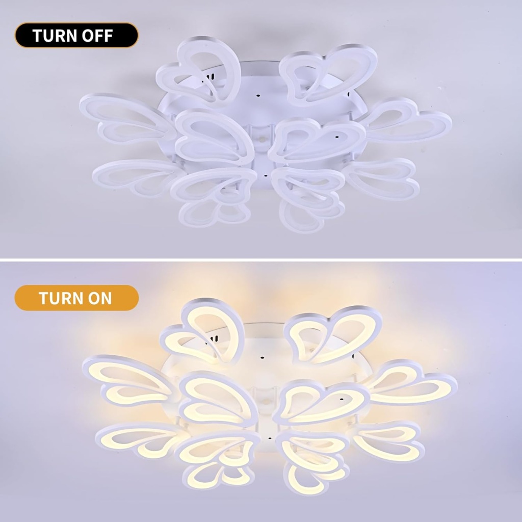 Acrylic Flower Shape Chandelier | FazNova Ceiling Chandelier | Elegant & Modern Lighting for Sophisticated Interiors