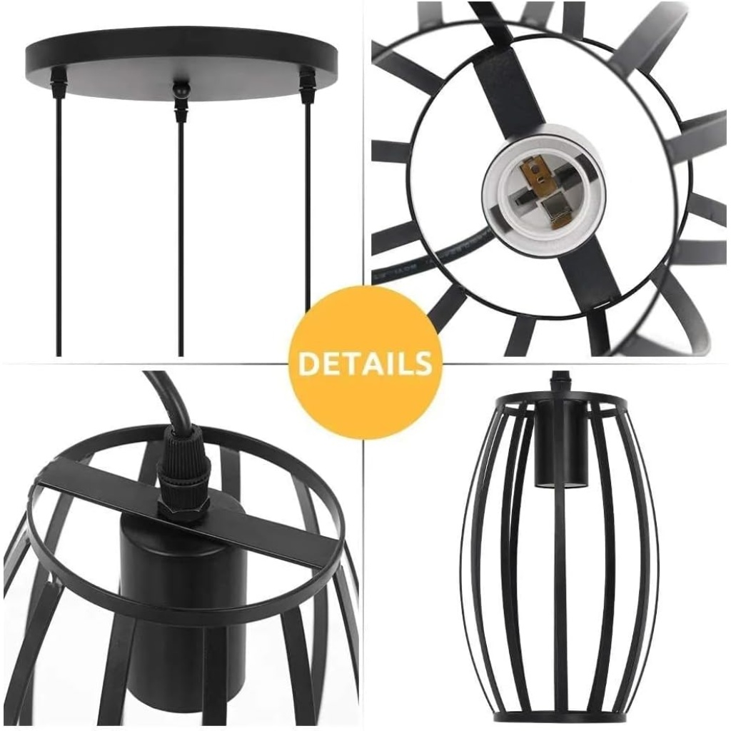 Industrial Pendant Light Fixture | FazNova Ceiling Chandelier | Elegant & Modern Lighting for Sophisticated Interiors
