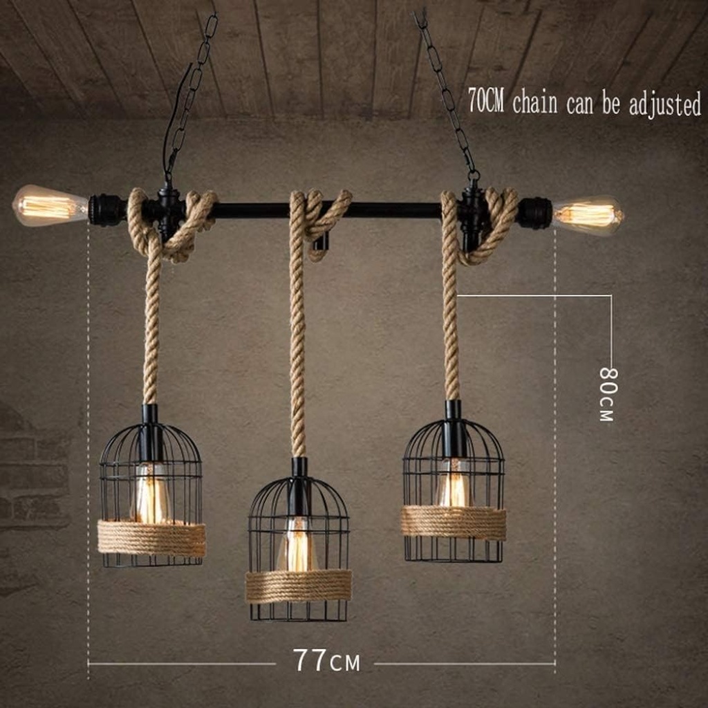 Farmhouse Hemp Rope Chandelier | FazNova Hemp Rope Chandelier| Rustic & Eco-Friendly Lighting for Unique Interiors