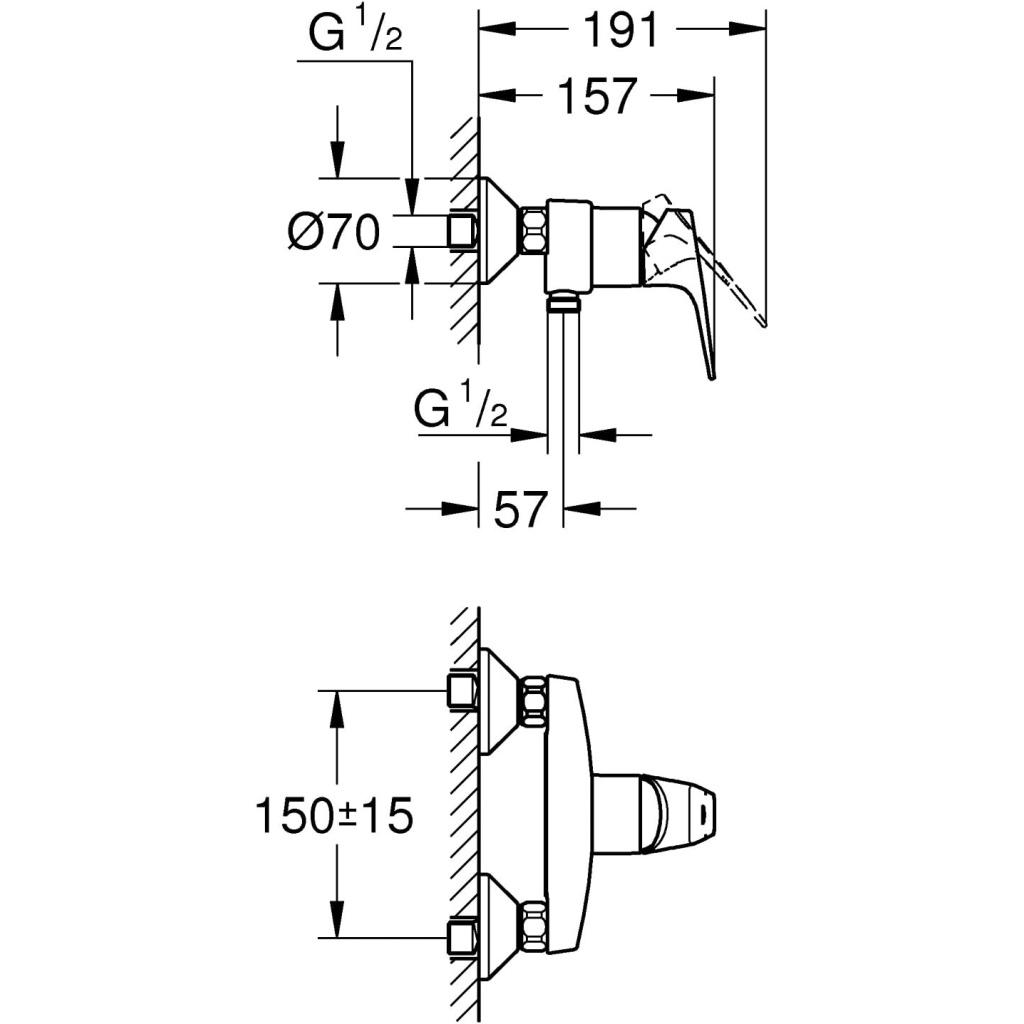 GROHE Bauflow 23755000 Tap