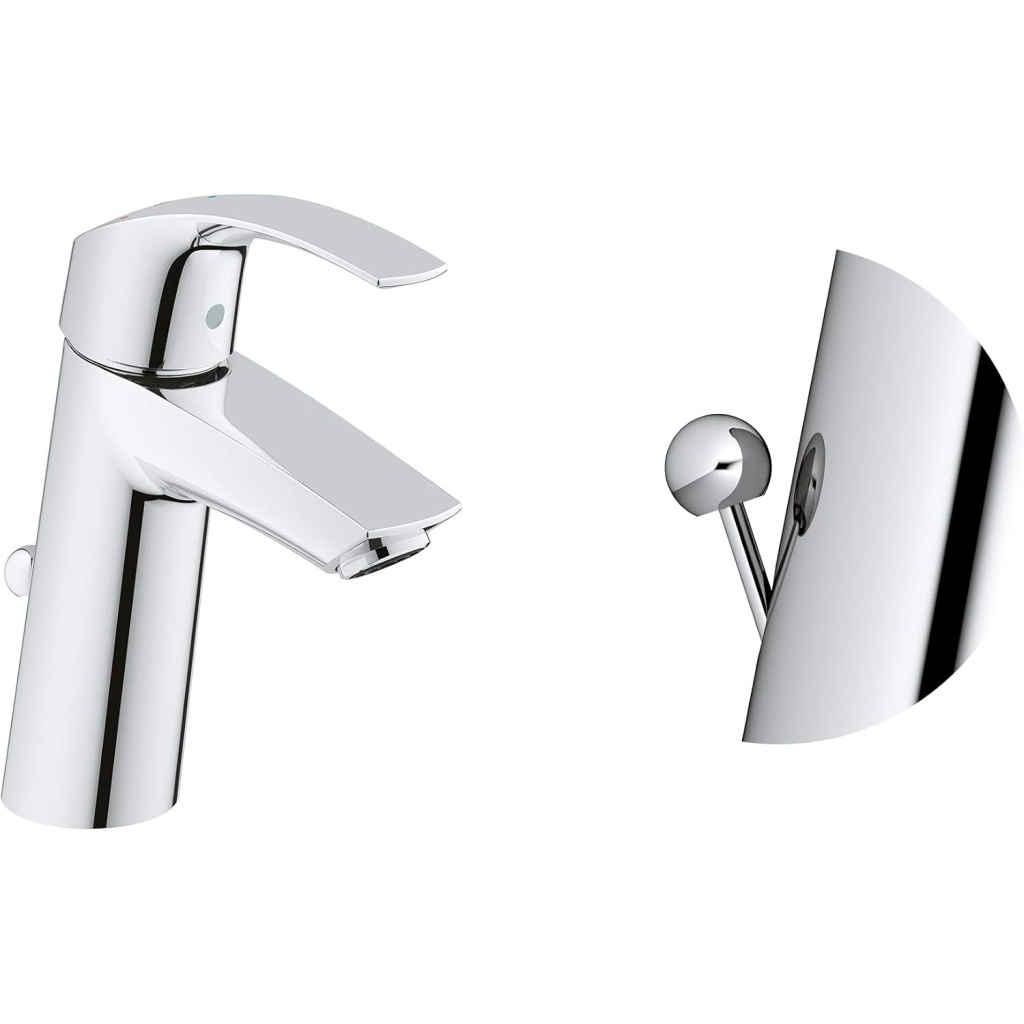Grohe Eurosmart Single-Lever | Grohe Eurosmart Single-Lever Basin Mixer 1/2 | Modern Chrome Finish