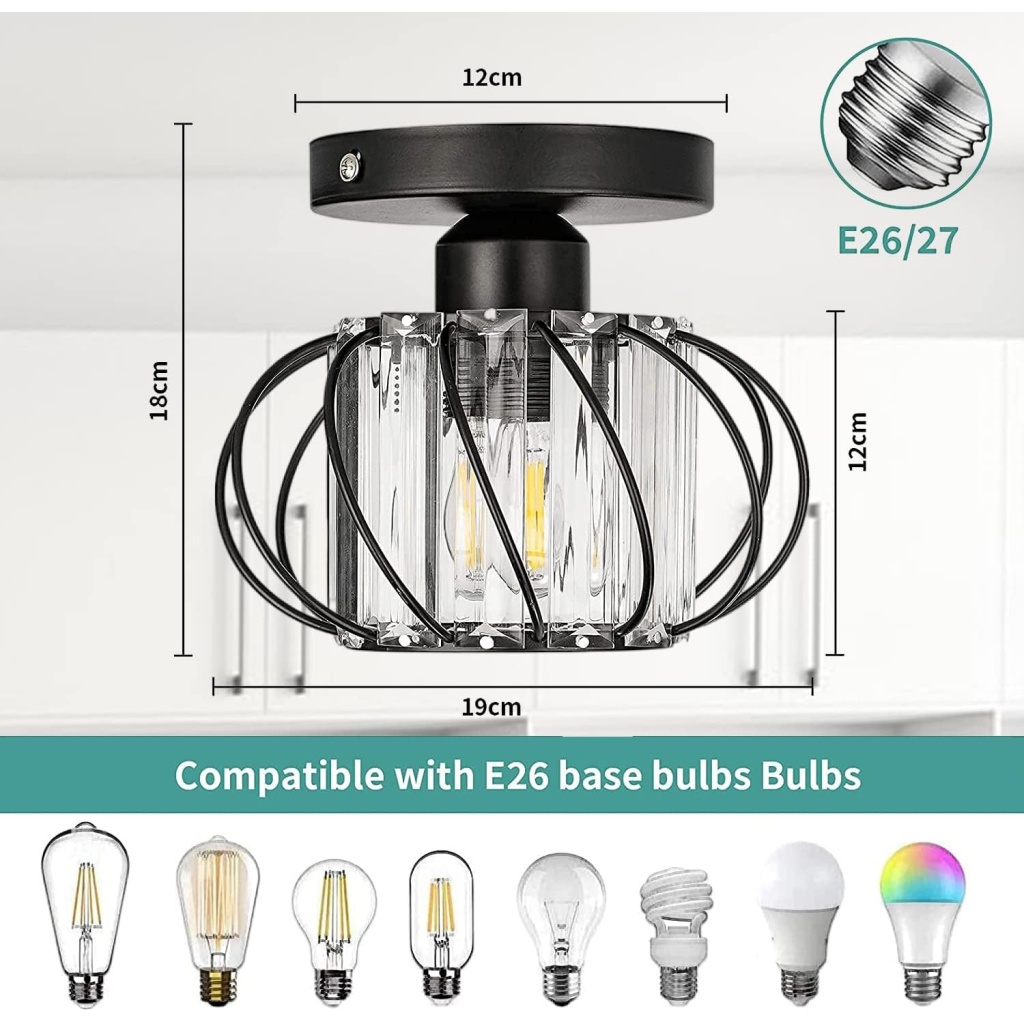 Mini Semi Flush Mount | FazNova Ceiling Chandelier | Elegant & Modern Lighting for Sophisticated Interiors