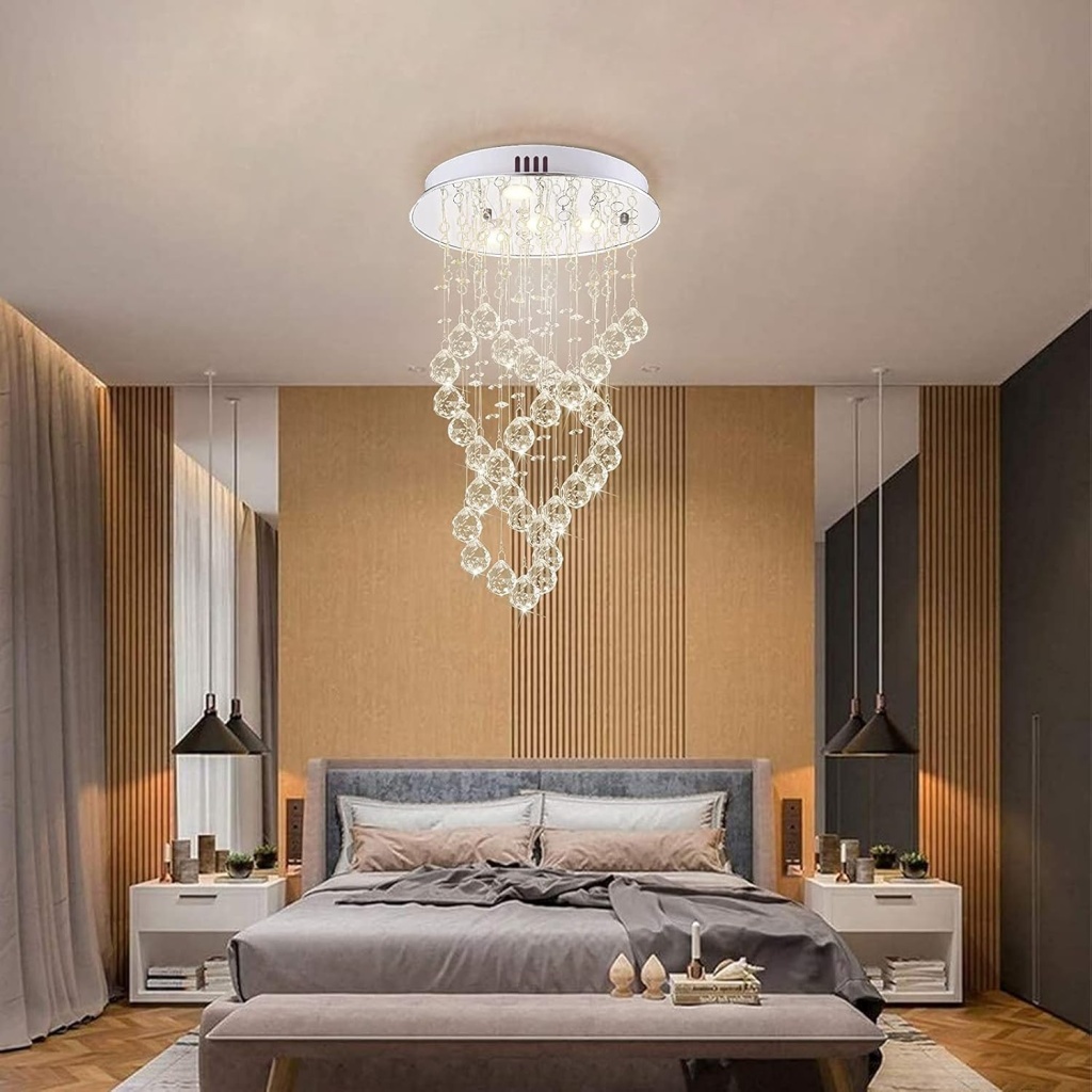 Modern K9 Raindrop Crystal | FazNova Ceiling Chandelier | Elegant & Modern Lighting for Sophisticated Interiors