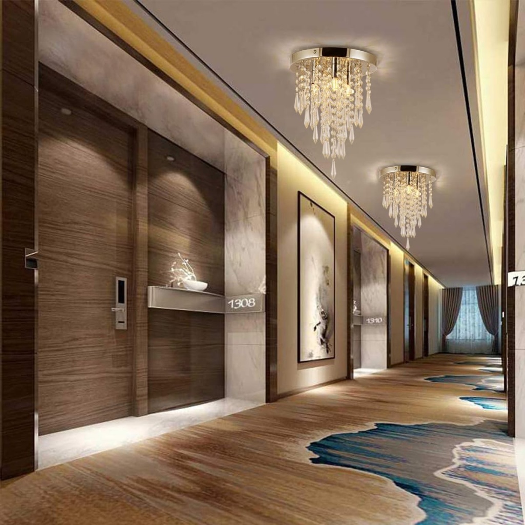 Mini Crystal Ceiling Light | FazNova Ceiling Chandelier | Elegant & Modern Lighting for Sophisticated Interiors