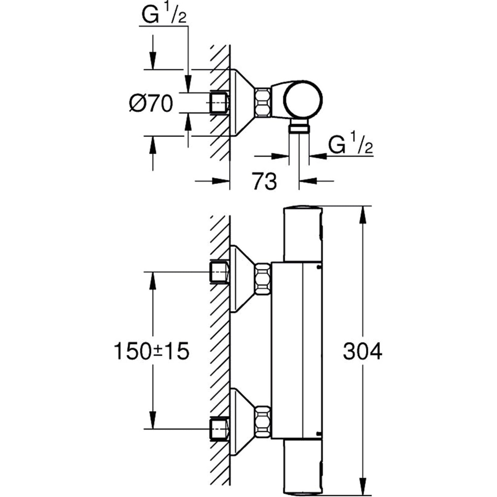 Start Thermostatic Shower Mixer | Model 34594000