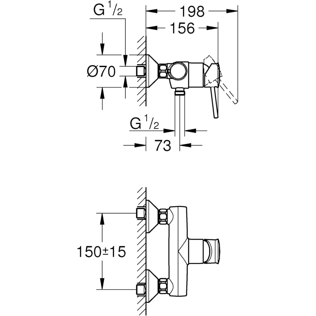 Grohe Single-Lever Mixer 1/2 | Superior Performance | Bathroom Perfection