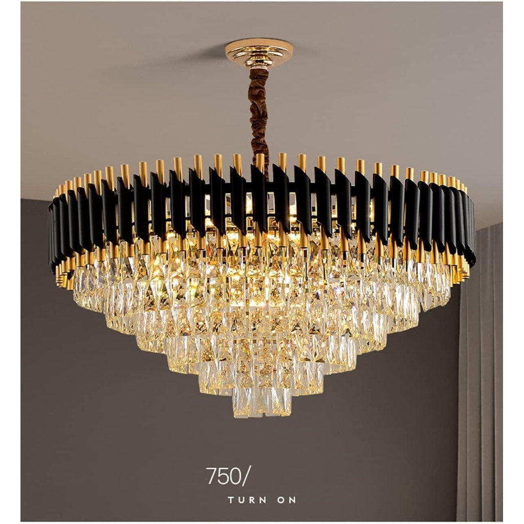 Crystal Chandelier Ceiling Lamp | FazNova Lighting | Energy-Efficient & Long-Lasting Illumination