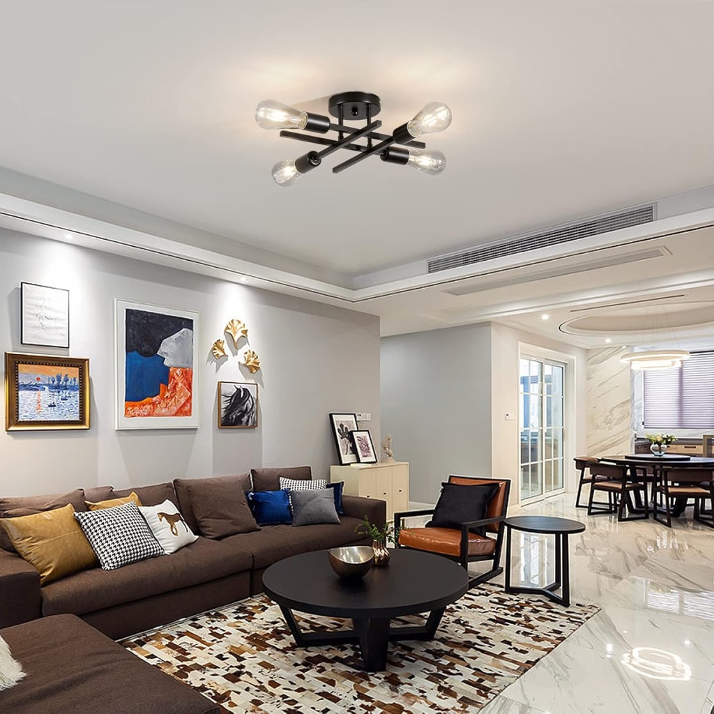 Lights Sputnik Ceiling Light | FazNova Ceiling Chandelier | Elegant & Modern Lighting for Sophisticated Interiors