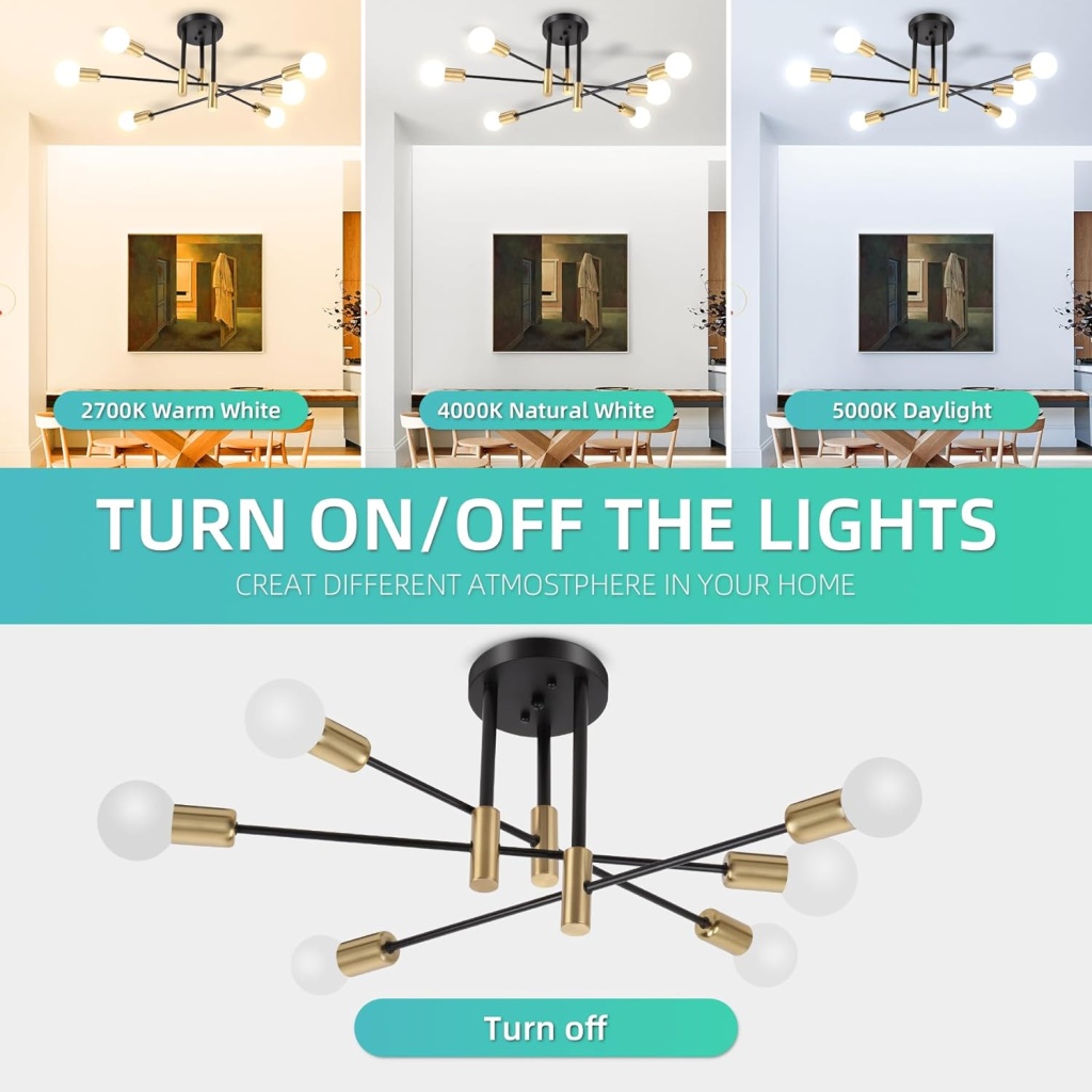 Industrial Pendant Light Fixture | FazNova Ceiling Chandelier | Elegant & Modern Lighting for Sophisticated Interiors