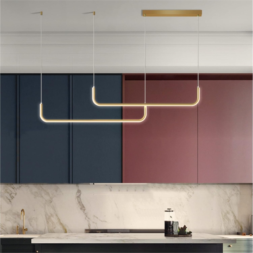V.MAX Modern Chandelier 90cm | Linear LED Chandelier