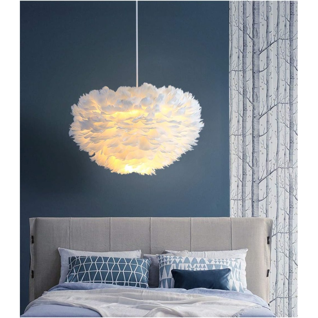 Feather Pendant Light 30CM | FazNova Ceiling Chandelier | Elegant & Modern Lighting for Sophisticated Interiors