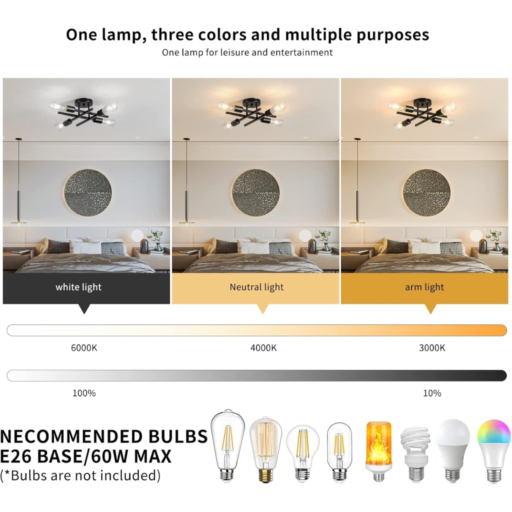 Lights Sputnik Ceiling Light | FazNova Ceiling Chandelier | Elegant & Modern Lighting for Sophisticated Interiors