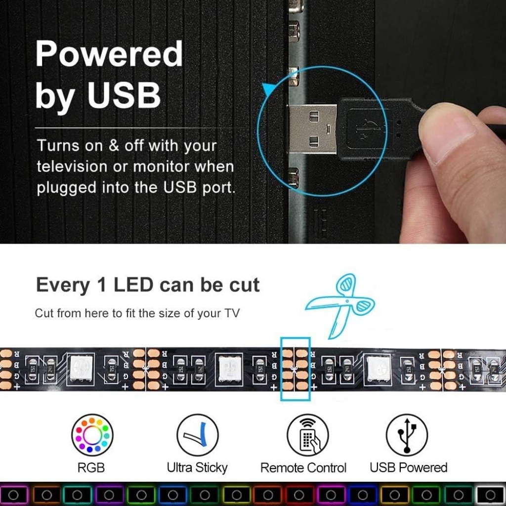 LED Strip Light Kit | LED Wall Light | Modern & Energy-Efficient Lighting for Indoor & Outdoor Spaces