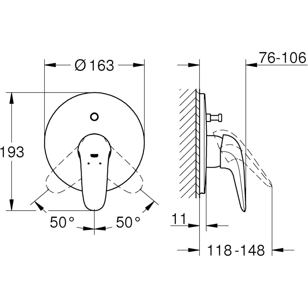 Single-Lever Bath Mixer 29099003