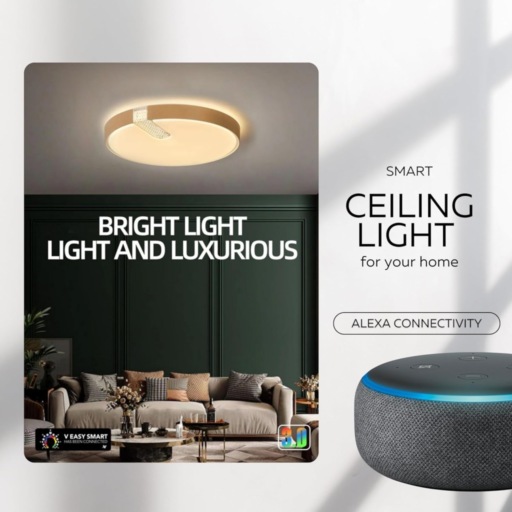 Smart Ceiling Light 36W | LED Wall Light | Modern & Energy-Efficient Lighting for Indoor & Outdoor Spaces
