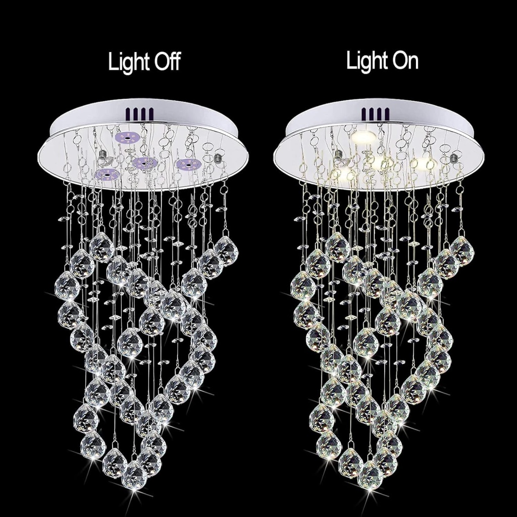 Modern K9 Raindrop Crystal | FazNova Ceiling Chandelier | Elegant & Modern Lighting for Sophisticated Interiors