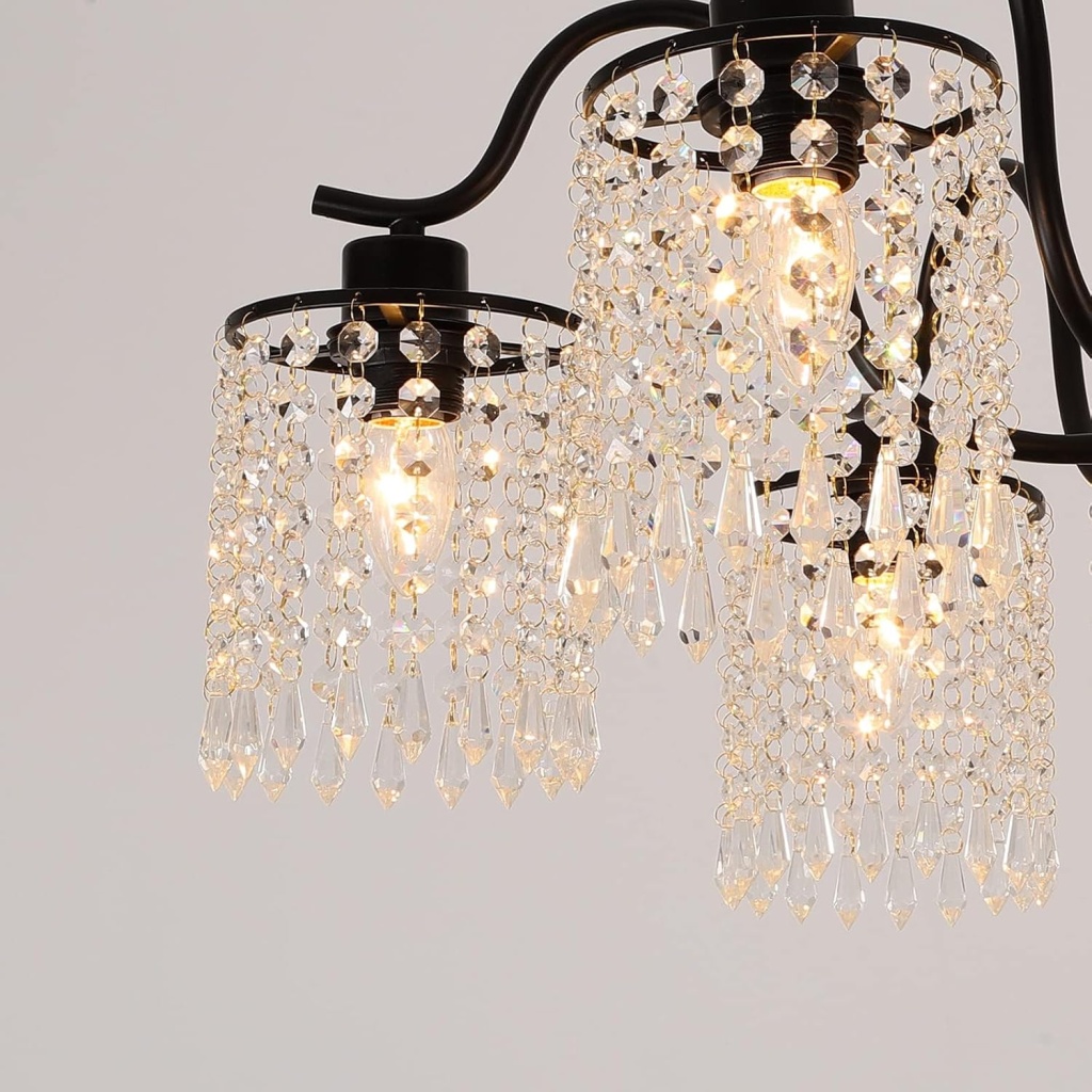 Rustic Black Pendant Lighting | FazNova Ceiling Chandelier | Elegant & Modern Lighting for Sophisticated Interiors