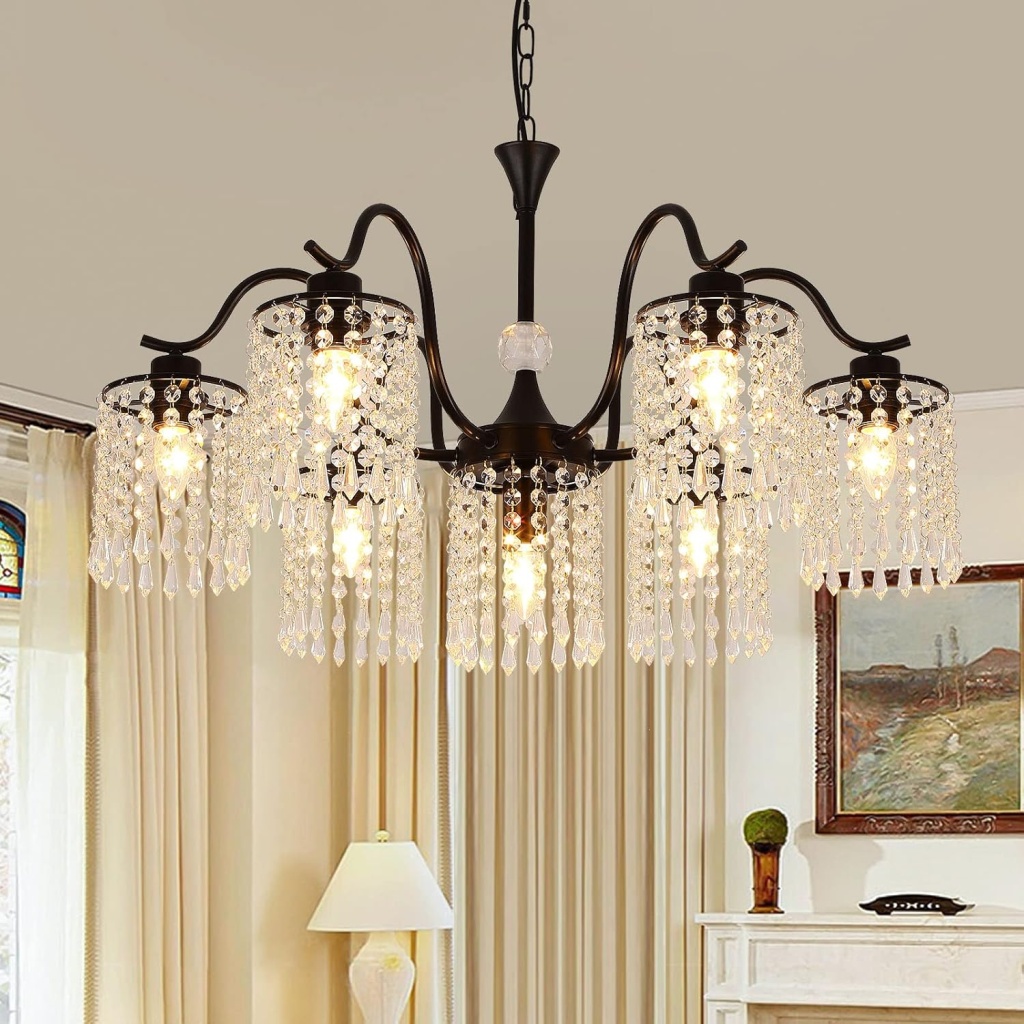 Rustic Black Pendant Lighting | FazNova Ceiling Chandelier | Elegant & Modern Lighting for Sophisticated Interiors